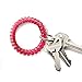 QMET Pack of 35 Stretchable Plastic Bracelet Wrist Coil Wrist band Key Ring Chain Holder Tag (7 COLORS MIXED)
