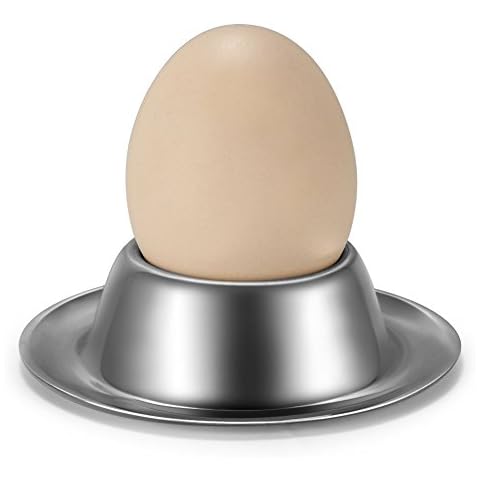 Flexzion Stainless Steel Egg Cups Set of 2 Cover
