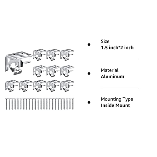 Mini Blind Brackets Bracket For Window Blinds, With Screws (12) #TOP7