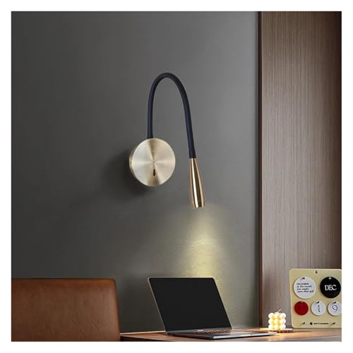 Lámpara de pared de lectura con brazo flexible para el dormitorio 4