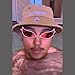 RCXKOOM Donquixote Doflamingo Glasses One Piece Anime Halloween Cosplay Sunglasses
