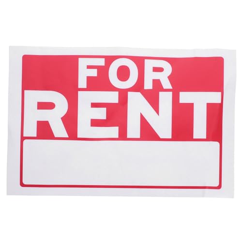 VILLFUL 1 Sheet Rent Decal Sticker Convenient Wall Display for Rental Properties Vinyl for Easy Application Painted Walls Wallpaper and Tiles