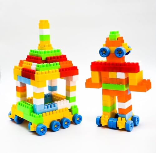 Image of Plastic Building Blocks for Kids 3+ Years 100 Pieces