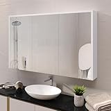 Espelheira Trindade 3 Portas Com Amortecedor Branca (Branco)