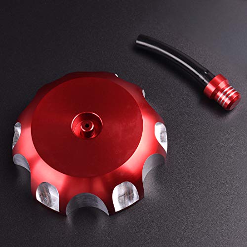 Motor-Mh 001-QW-016 Billet Gas Fuel Tank Cap Cover W/Vent Hose thumb #1