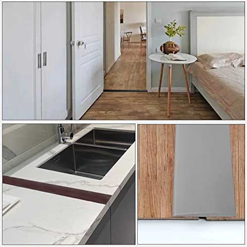 Bande de transition vinyle plat blanc 5 cm avec adhésif dos solide premium