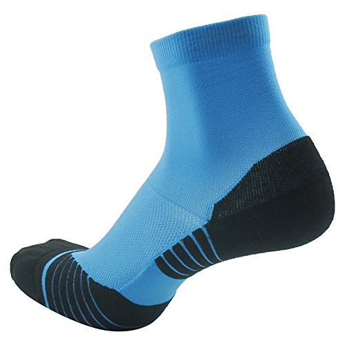Huso Quarter Tennis Socks Pure Color No Blister Keeps Feet Cool & Dry Gift Socks For Men Women Teenager 6 Pairs (Multicolor, L/Xl) #TOP2