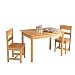 Rectangle Table & 2 Chair Set - Natural