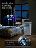 Klimaanlage, 4-in-1 9000 BTU Mobile Klimageräte für Räume bis zu 35 m² mit Luftkühler, Ventilator, Luftentfeuchter, Nachtmodus| Fernbedienung+ Timer+ Kindersicherung | Klimaanlage von Sommer zu Winter – Ansicht 5