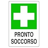  Cartel en aluminio blanco cm 30X20 Urgencias