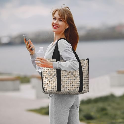 Sac de voyage polyvalent et imperméable à imprimé canin