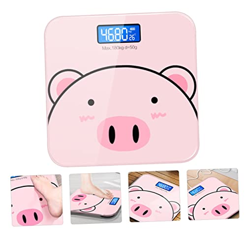 Báscula digital SHERCHPRY para baño color rosa miniatura 5