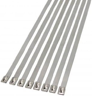 5/16" Stainless Steel Self-Locking Ball Lock Cable Ties, Extra Wide, Monster Size (10, 40)