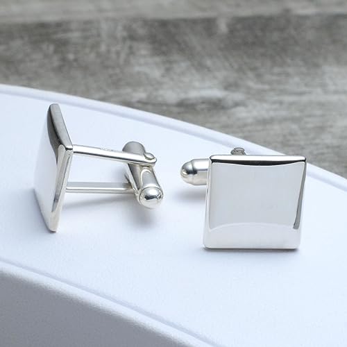 Square Cufflinks in Sterling Silver4