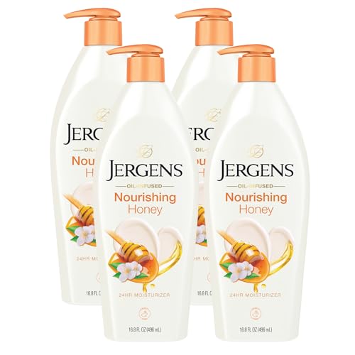 15% coupon - Jergens Nourishing Honey Dry Skin Moisturizer, 16.8oz, 4 bottles