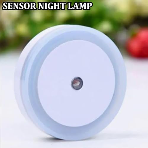 Image of fizzytech Smart Motion Sensor LED Light Bulb with Automatic On /Off and Dimmable White Glow, Energy Efficient 7W LED Bulb for Home, Stairs, Kitchen, Bathroom, Wardrobe Lighting(Round White Pack-2)
