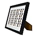 Golden State Art, 8.5x11 Photo frame with mat for 4 2x6 photo booth pictures, Includes Real Glass & Easel Back Display, make a good gifts, Black