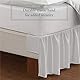 Bed Maker’s Never Lift Your Mattress Mikrofaser-Bettrock, gerafft, gerüscht, klassisch, 35,6 cm Länge, Queensize, Weiß