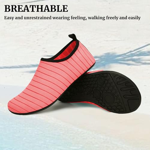 Water Shoes for Women Men Quick Dry Beach Shoe Aqua Socks Lightweight Casual Breathable Yoga Footwear Comfy Soft Swim Slip On Barefoot Pool Boating Camping Workout Sneakers Exercise Outdoor Unisex2