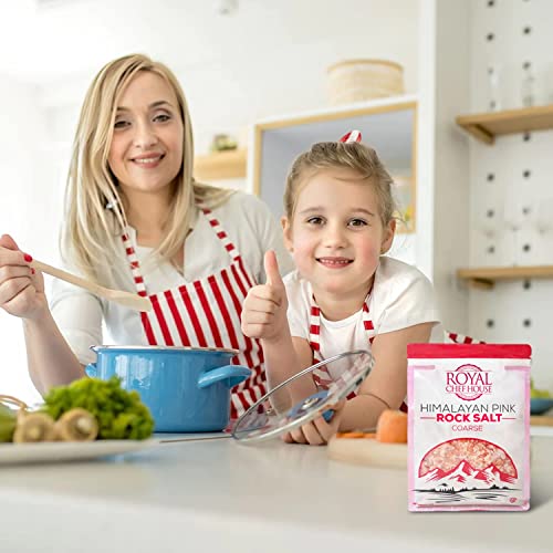 Himalayan Pink Salt 5 Lbs Coarse Grain Bulk Bag - Hymalain Pure Gourmet Crystals - Himilian 100% Natural - Contains 84 Minerals -Suitable For Body Bath Scrubs Table Salt Grinder & Salt Mills - Kosher #TOP6