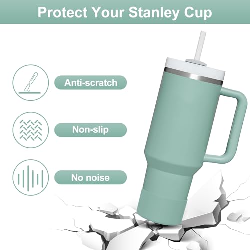 Image of Affute Protective Silicone Boot for Stanley Quencher H2.0 40 30 20 oz & IceFlow Flip 30 20 oz, BPA Free Anti-Noise Anti-Scratch, Stanley Cup Protector Sleeve Cover Boot