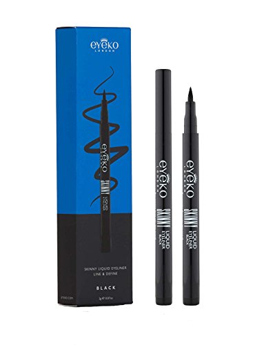 Eyeko Skinny Liquid Eyeliner, Black, 0.06 Fl Oz (Pack of 1)