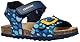 Geox B CHALKI Boy Sandal, Navy/Yellow, 27 EU