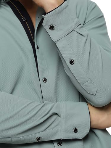 Image of STELLERS Men's Premium Full Sleeve Shirt | Feather Touch Feel| Regular Fit| Odour Resistant| Anti-Static| Wrinkle Free| Quick Dry | Stretchable| Lightweight| Sweat-Proof
