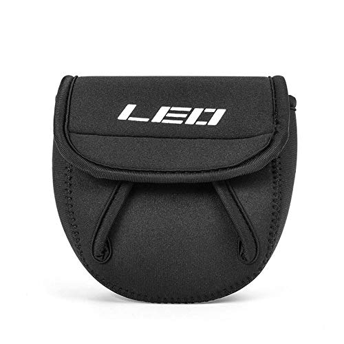 Preisvergleich Produktbild JICHUI Leichte wasserdicht SBR Angelrolle Tasche Schutzhülle Trolling Spinning Angelrolle Schutzhülle Tasche Tasche (Black & L)