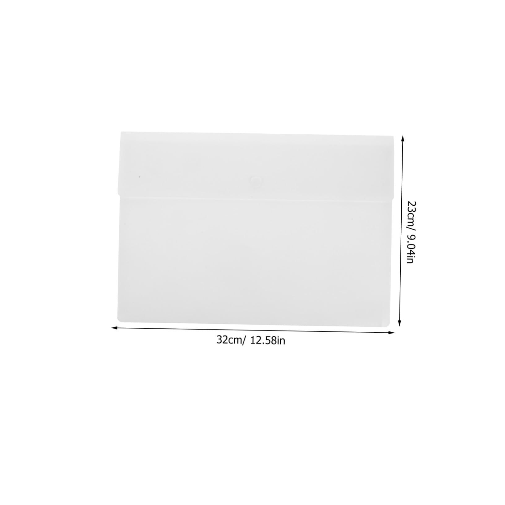 10 Pezzi File Buste Documenti A4 Pp Bianco con Bottone | Chiusura a Pressione Sicura, Aspetto Professionale, Grande Capacità per Riunioni e Archiviazione Quotidiana