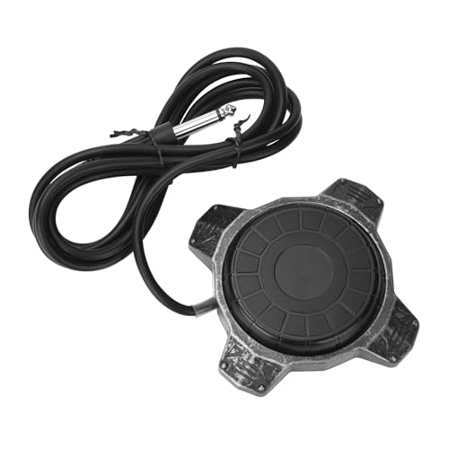 TTOOGO Tattoo Foot Pedal 1.75m Cord, 360° Accessibility, Anti-Slip Base, Durable Aluminum Alloy, Compatible with 99% Tattoo Power Supplies,Silver