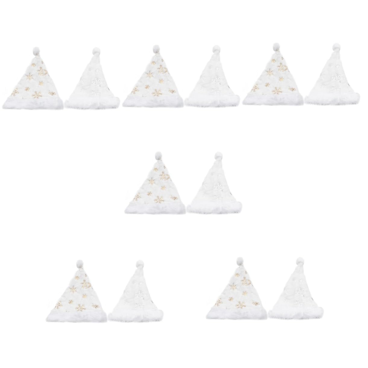 GALPADA 12piezas Sombrero Navideño De Piel Sintética Lentejuelas y Para Adultos y Accesorio Festivo Para Fiestas y Celebraciones
