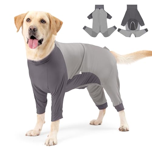 Image of Coppthinktu Recovery Suit for Dogs Dog Surgery Suit, Long Sleeve Dog Onesie After Spay Neuter for Female Dogs, Dog Surgical Recovery Body Suits to Prevent Licking Shedding Cone Alternative