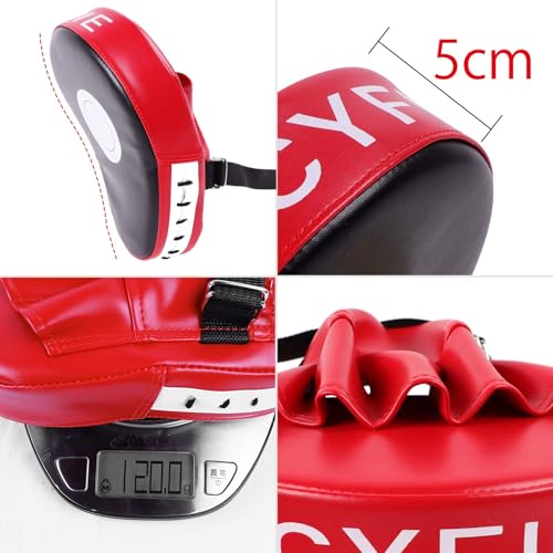 Image of 3-in-1 Boxing Training Set, Punching Mitts, Kick Pad and Target Paddle | Martial Arts Target Training Paddle for Taekwondo Karate MMA, Boxing Equipment Sparring for Kids, Teens & Women
