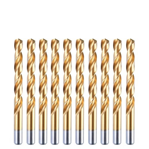 Foret hélicoïdal HSS M2 de 5,2 mm pour percer le métal et le bois, pack de 10 pièces durables