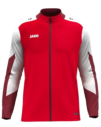 JAKO Unisex Polyesterjacke Dynamic, rot/weiß/dunkelrot, M JAKO Unisex Polyesterjacke Dynamic, rot/weiß/dunkelrot, M