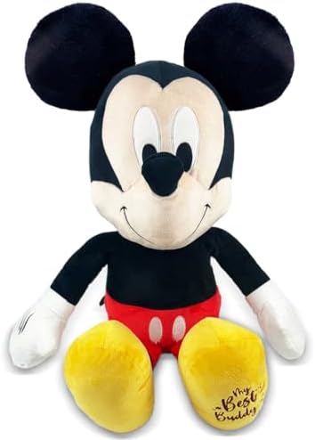 Disney Mickey Mouse Soft Toy 16 Inches Jumbo Plush Mickey Mouse Stuffed Animal for Kids Officially Licensed Kids Toys for Ages 2+