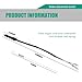 Anyhut 2 PCS Motorcycle Switch Spring Kit, 2 Wire Golf Cart Brake Light Switch, Replacement Accessory for Motorcycle Brake Light Switch, Universal for Most Cars Motorcycles (Black)