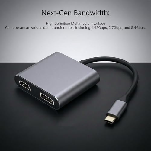 Répartiteur USB-C vers HDMI Double Écran 4K 144Hz pour Ordinateur Portable - 2