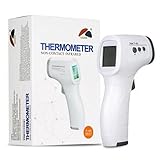Thermometer für Erwachsene, kein Berühren der Stirn, digitales Thermometer, Infrarot-Thermometer für Baby Kinder mit Hochtemperaturalarm und sofortigem genauen Ablesen