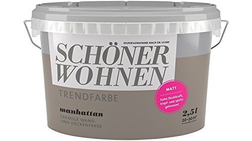 Schöner Wohnen 2,5 Liter Trendfarbe matt MANHATTAN