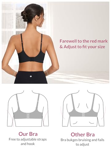 baleaf Sweatleaf Adjustable Sports Bras for Women, Padded Racerback Yoga Bra, High Impact Molded Cup Workout Bra2