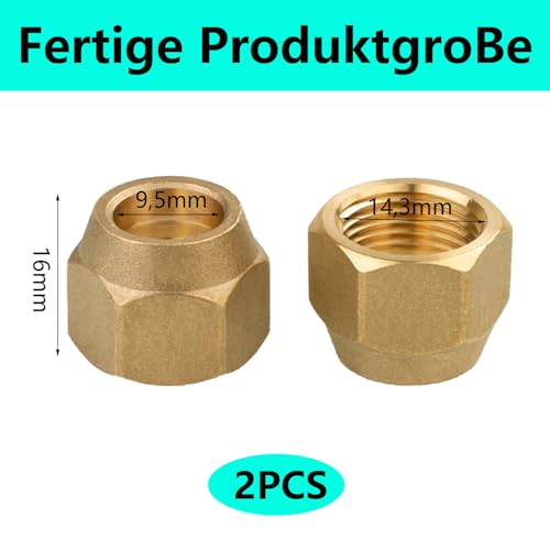 QZKJQDD Bördelüberwurfmutter 5/8 Zoll