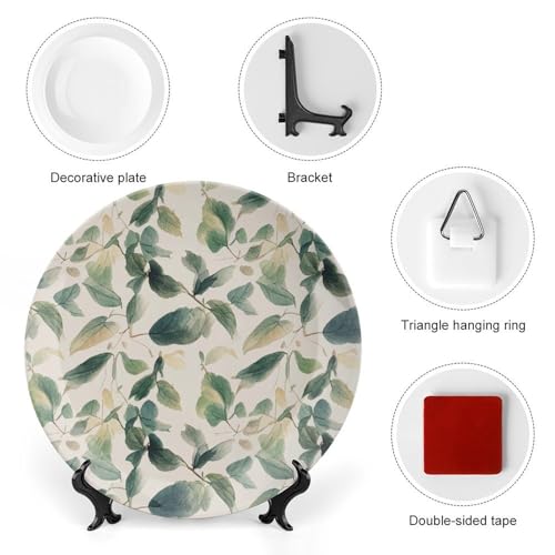 Plato decorativo de porcelana Bone China 6 pulgadas blanco miniatura 3