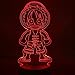 Produktbild 3D LED Nachtlicht Nachttisch Lampe Kind Geburtstag Kinder Geschenk Kinder Schlafzimmer Dekor Nachtlicht Japanischer Anime One Piece Cute Monkey D Ruffy Figur