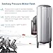 Large Vertical Pressurized Water Tank for Industrial, 79.2 66 52.8 42.2 26.4 15.8 Gal 304 Stainless Steel Water Well Pressure Tank, Automatic Water Supply Pressurized Water Storage Tank(15.8Gal/60L(60