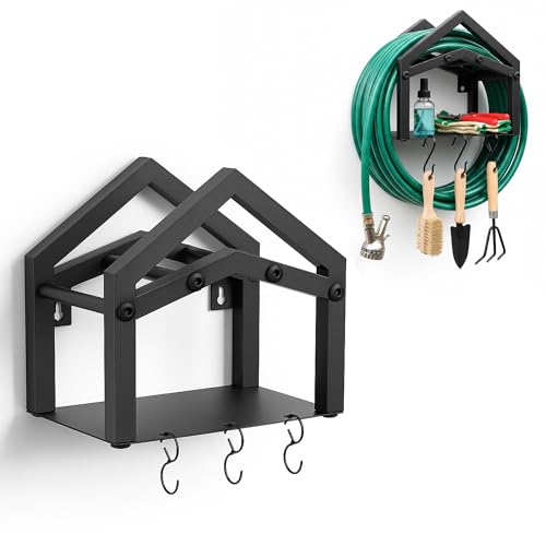 YUVIONOX Hose Hanger Wall Mount, Heavy Duty Garden Hose...