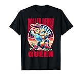 Roller Derby Queen Pinup Rosie the Riveter Roller Derby Girl T-Shirt