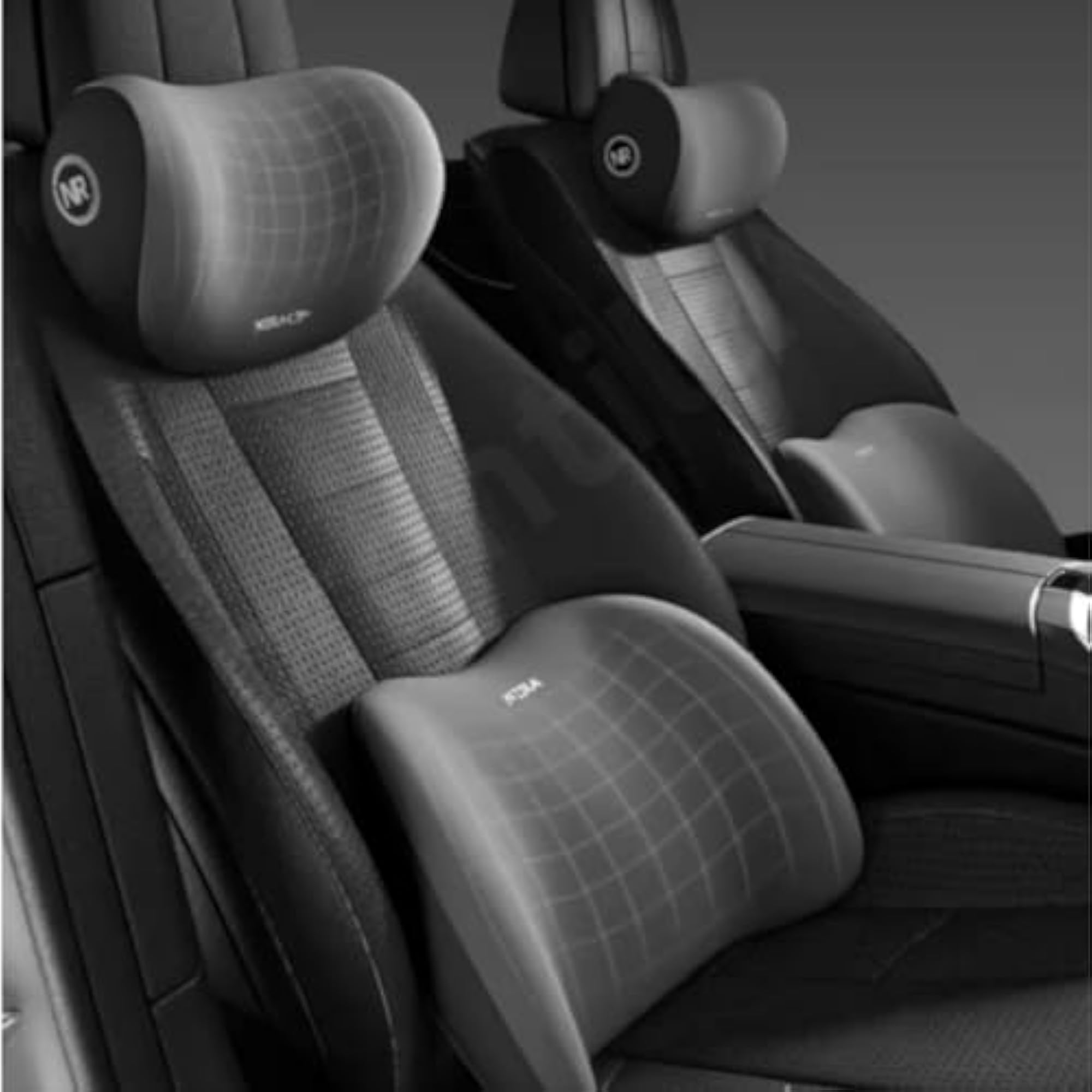Car Neck and Back Cushion Memory Foam Lumbar Support Pillow