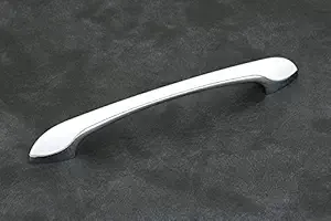 HARMONUS , Fancy Cabinet Handle, CP/White Finish, Zinc Alloy, 96 MM (4 Inch), 10 PCS